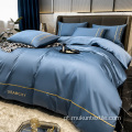 Conjunto de cama de lençóis de luxo Conjunto de algodão egípcio para camas